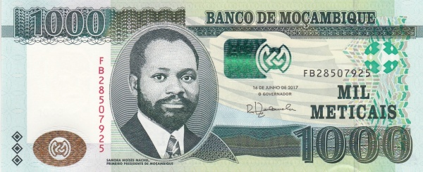 P154b Mozambique - 1000 Meticais (2017)